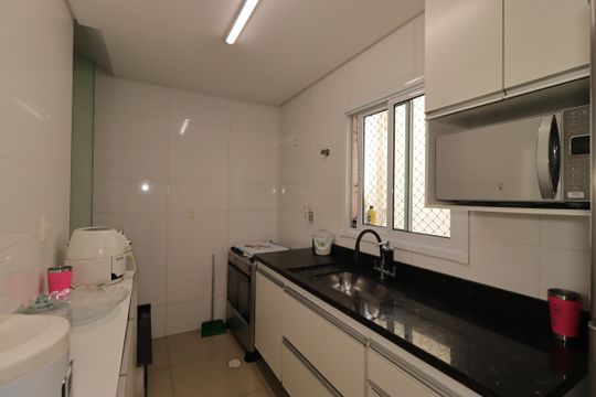 Cozinha de apartamento à venda com 2 quartos, 120m² em Jardim Stella, Santo André
