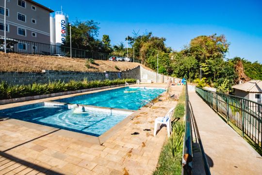 Área comum - Piscina de apartamento à venda com 2 quartos, 44m² em Vila Esportiva, Vespasiano