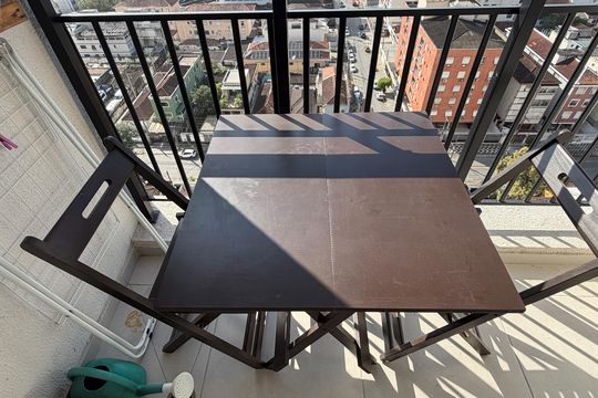 Varanda  de apartamento para alugar com 2 quartos, 63m² em Marapé, Santos