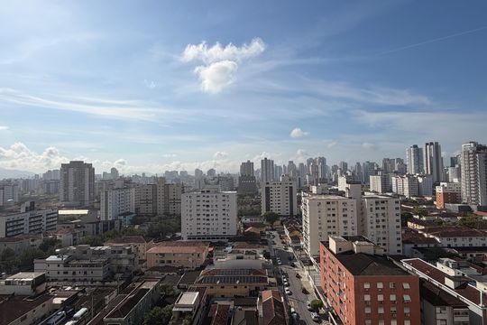 Vista da Varanda  de apartamento para alugar com 2 quartos, 63m² em Marapé, Santos