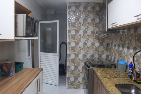 Cozinha de apartamento à venda com 2 quartos, 86m² em Osvaldo Cruz, São Caetano do Sul