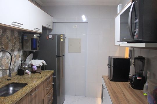 Cozinha de apartamento à venda com 2 quartos, 86m² em Osvaldo Cruz, São Caetano do Sul