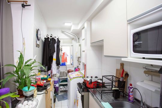 Cozinha de apartamento para alugar com 2 quartos, 44m² em Jardim Concordia, Diadema