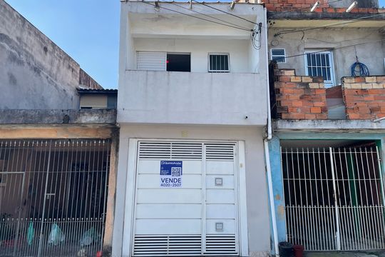 Fachada+Placa de casa de condomínio à venda com 3 quartos, 80m² em Guaianases, São Paulo