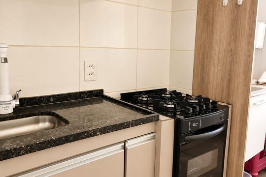 Cozinha de apartamento para alugar com 2 quartos, 55m² em Jardim Rodrigues Alves, Ferraz de Vasconcelos