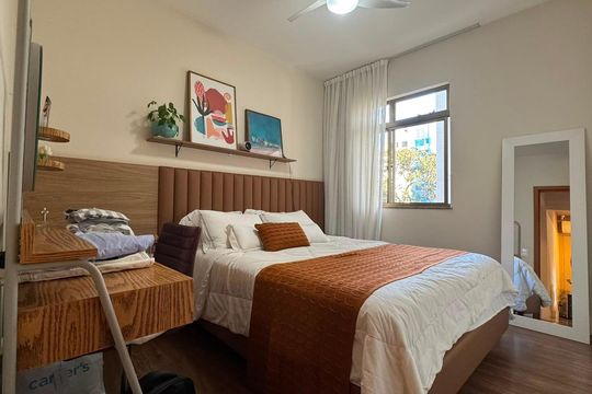 Suíte de apartamento à venda com 2 quartos, 74m² em Carmo, Belo Horizonte