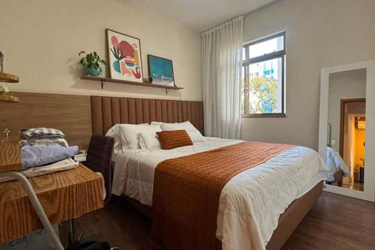 Suíte de apartamento à venda com 2 quartos, 74m² em Carmo, Belo Horizonte