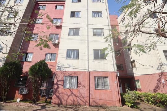 Fachada do bloco de apartamento à venda com 2 quartos, 40m² em Estância Velha, Canoas