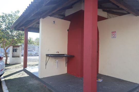 Área comum - Churrasqueira de apartamento à venda com 2 quartos, 40m² em Estância Velha, Canoas