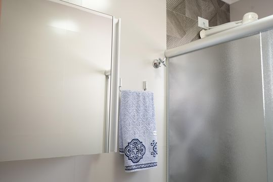 Banheiro da Suíte de casa de condomínio à venda com 3 quartos, 95m² em Penha de França, São Paulo