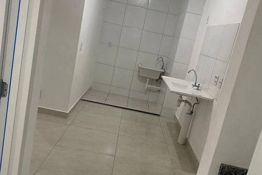 Cozinha de apartamento à venda com 2 quartos, 32m² em Vila Norma, São Paulo