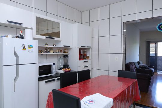 Cozinha de casa para alugar com 2 quartos, 55m² em Jardim Planalto, São Paulo
