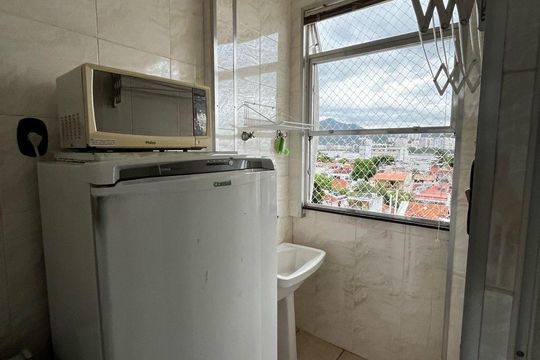 Cozinha de apartamento à venda com 1 quarto, 42m² em Urca, Rio de Janeiro