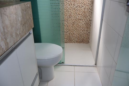 Banheiro de apartamento para alugar com 2 quartos, 50m² em Parque São Lourenço, São Paulo