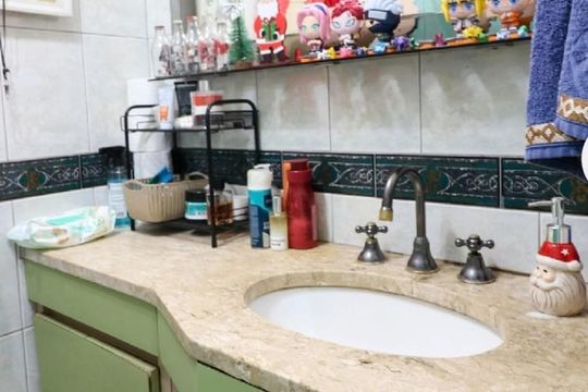 Banheiro de apartamento à venda com 3 quartos, 84m² em Santo Amaro, São Paulo