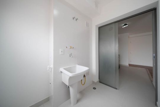 Sala/Cozinha de apartamento para alugar com 3 quartos, 110m² em Vila Guilhermina, São Paulo