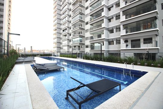 Área comum - Piscina de apartamento para alugar com 3 quartos, 110m² em Vila Guilhermina, São Paulo
