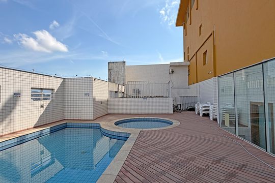 Área comum de apartamento para alugar com 1 quarto, 47m² em Encruzilhada, Santos