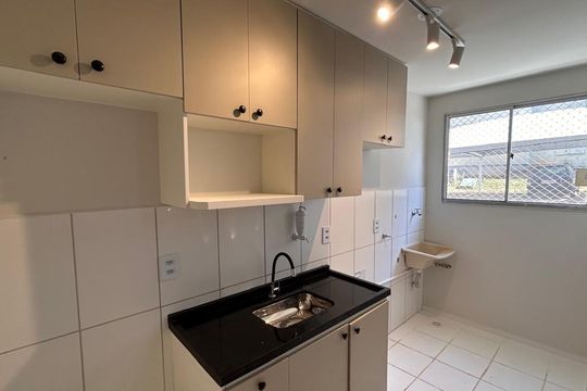 Cozinha de apartamento para alugar com 2 quartos, 48m² em Chácaras São Martinho, Campinas