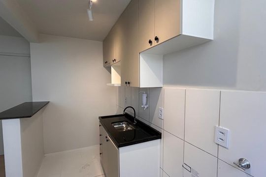 Cozinha de apartamento para alugar com 2 quartos, 48m² em Chácaras São Martinho, Campinas