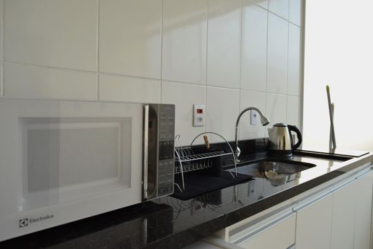 Cozinha de kitnet/studio para alugar com 1 quarto, 39m² em Pinheiros, São Paulo