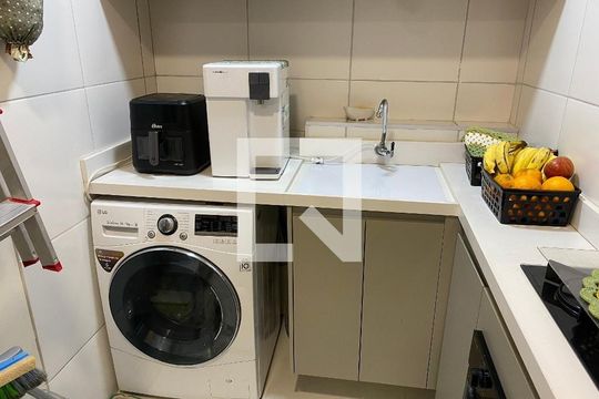 Área de serviço de apartamento à venda com 2 quartos, 50m² em Santo Cristo, Rio de Janeiro
