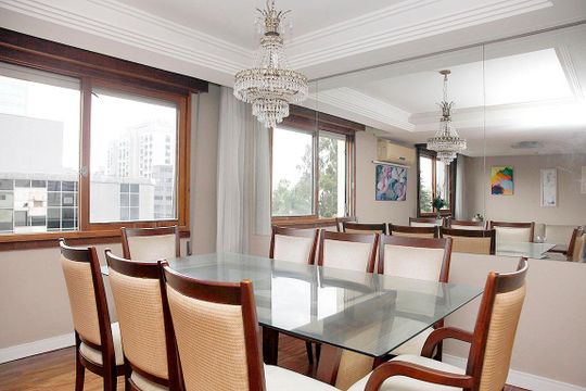 Sala - Jantar de apartamento à venda com 3 quartos, 124m² em Auxiliadora, Porto Alegre