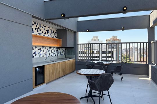 Área comum - Churrasqueira de kitnet/studio à venda com 0 quarto, 24m² em Vila Clementino, São Paulo