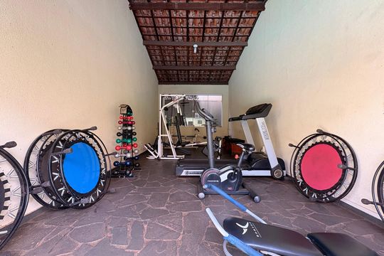 Área comum - Academia de apartamento para alugar com 1 quarto, 35m² em Vila Monte Alegre, Ribeirão Preto