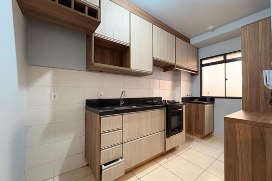 Cozinha de apartamento para alugar com 2 quartos, 44m² em Jardim Maria Goretti, Ribeirão Preto