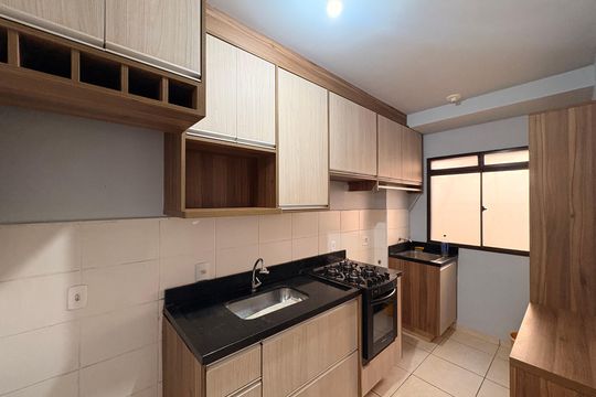 Cozinha de apartamento para alugar com 2 quartos, 44m² em Jardim Maria Goretti, Ribeirão Preto