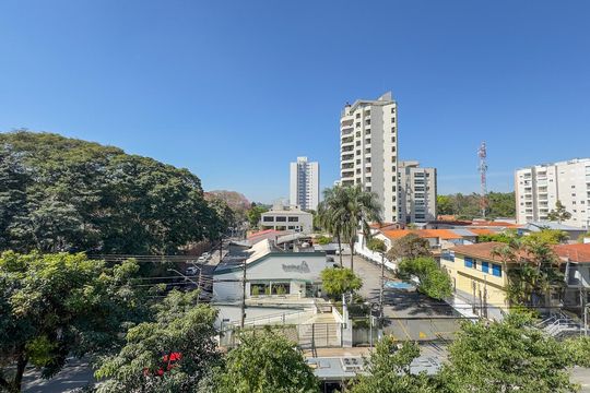 Vista da Sacada de kitnet/studio para alugar com 1 quarto, 24m² em Jardim das Acacias, São Paulo