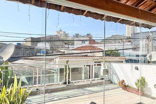 Varanda da Suíte de casa à venda com 3 quartos, 125m² em Vila Marina, São Paulo