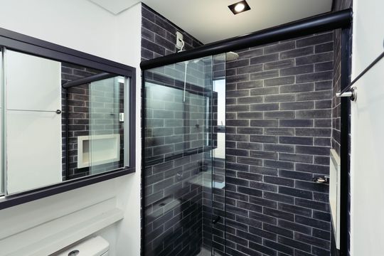 Banheiro de kitnet/studio para alugar com 1 quarto, 31m² em Vila Mariana, São Paulo
