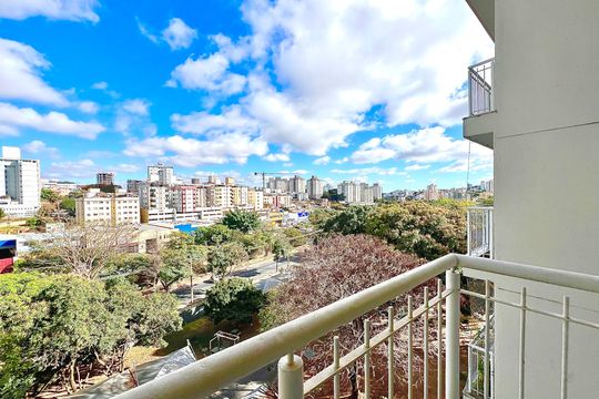 Varanda da Sala de apartamento para alugar com 2 quartos, 57m² em Paquetá, Belo Horizonte