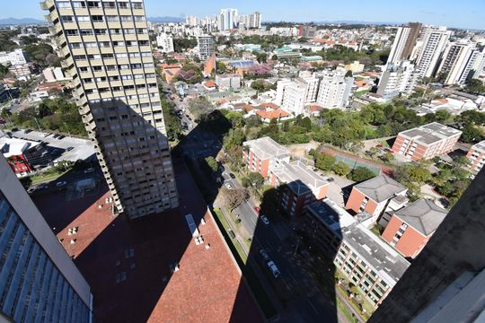 Vista da Sala de apartamento à venda com 2 quartos, 79m² em Alto da Xv, Curitiba