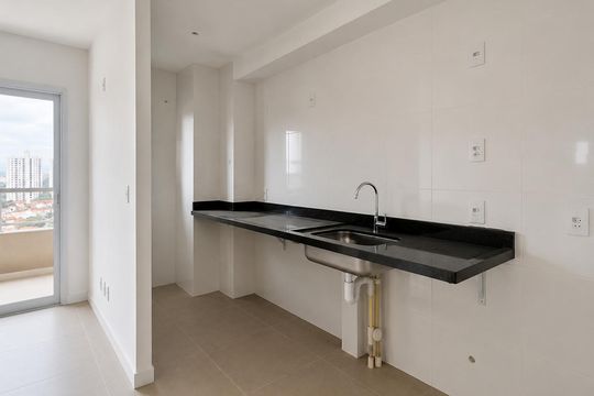 Cozinha de apartamento à venda com 2 quartos, 70m² em Jardim Brasil, Campinas