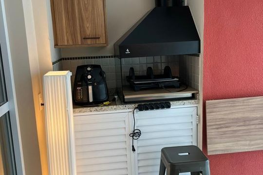 Varanda de apartamento à venda com 2 quartos, 78m² em Campestre, Santo André
