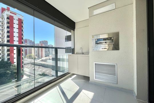 Varanda da Sala de apartamento para alugar com 2 quartos, 64m² em Vila Clementino, São Paulo