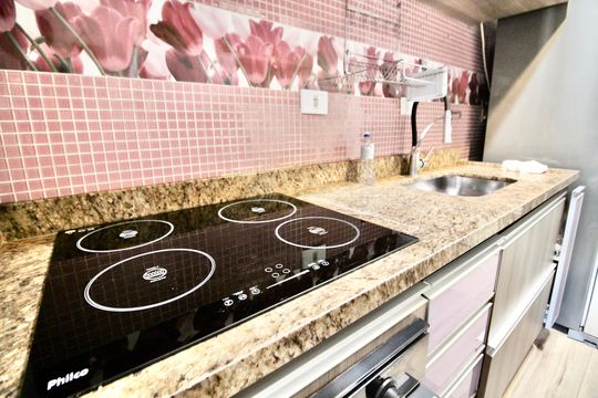 Cozinha de apartamento à venda com 3 quartos, 64m² em Vila Pierina, São Paulo