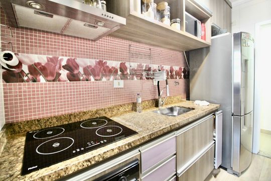 Cozinha de apartamento à venda com 3 quartos, 64m² em Vila Pierina, São Paulo