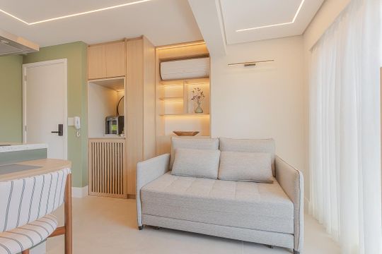 Sala de apartamento para alugar com 1 quarto, 30m² em Pinheiros, São Paulo