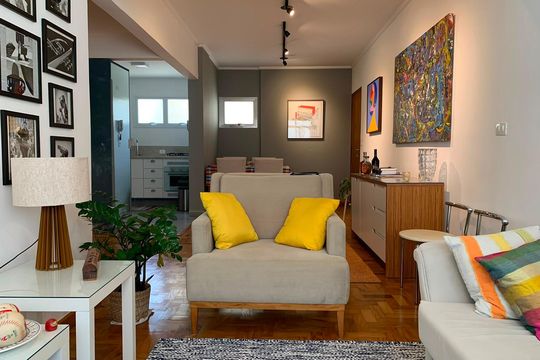 Sala de apartamento à venda com 1 quarto, 53m² em Bela Vista, São Paulo