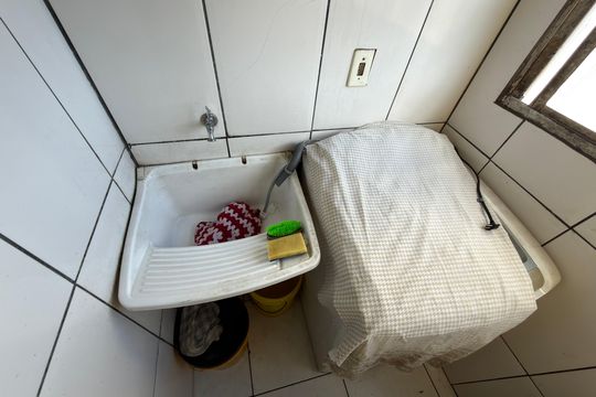 Cozinha e Área de Serviço de apartamento à venda com 2 quartos, 42m² em Cooperativa, São Bernardo do Campo