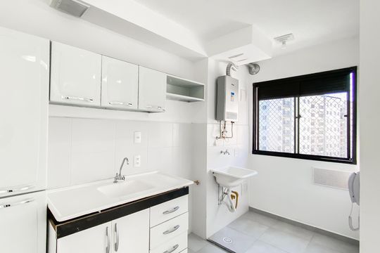 Cozinha  de apartamento para alugar com 2 quartos, 38m² em Vila Campanela, São Paulo