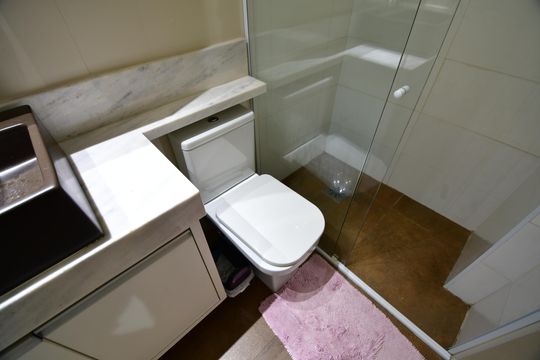 Banheiro Social de apartamento à venda com 3 quartos, 156m² em Vila Guararapes, Campinas