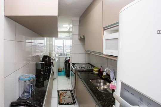 Cozinha de apartamento à venda com 2 quartos, 52m² em Centro, Diadema