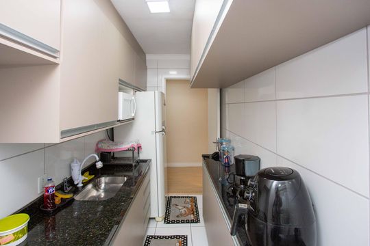 Cozinha de apartamento à venda com 2 quartos, 52m² em Centro, Diadema
