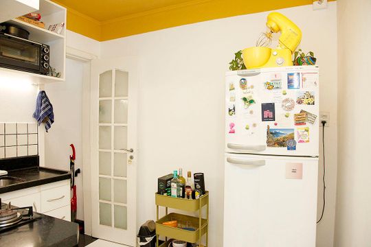 Cozinha + Área de Serviço de apartamento para alugar com 1 quarto, 41m² em Cidade Baixa, Porto Alegre