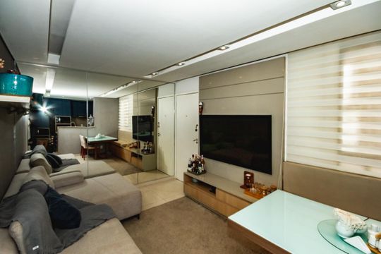 Sala de apartamento para alugar com 2 quartos, 46m² em Itapoã, Belo Horizonte